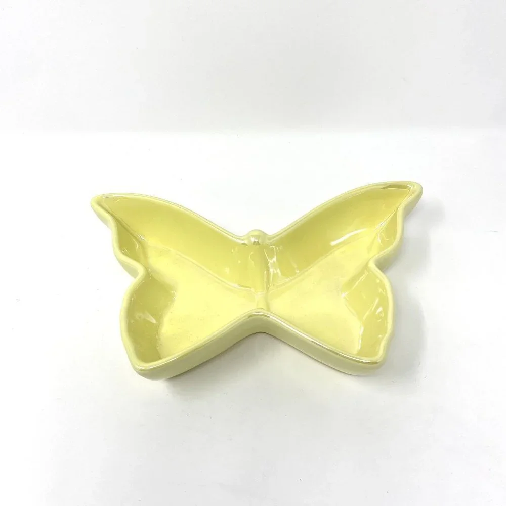 Target Iridescent Glaze Butterfly Candy Treat Dish Easter Spring Brunch Decor